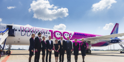 Флотилията на Wizz Air достигна 100 самолета