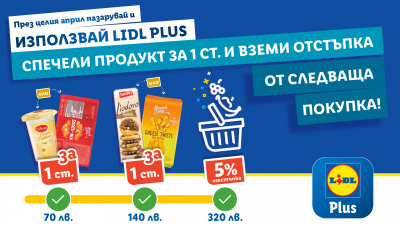 Lidl Plus с много изненади през април