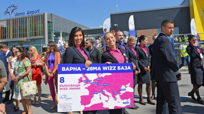 Wizz Air и „Фрапорт Туин Стар“ празнуват 5 години от откриването на варненската база на авиокомпанията