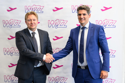 Wizz Air добавя 7-и самолет към базата си в София и стартира 2 нови маршрута