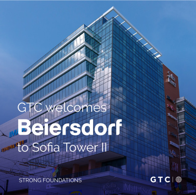 GTC приветства Beiersdorf в Sofia Tower II