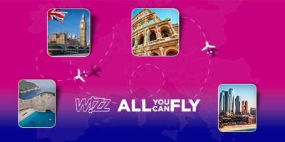 Изобилие от пътувания за цяла година: Wizz Air въвежда първото по рода членство „All You Can Fly“ на лимитирана цена от 499 евро при предварителна продажба