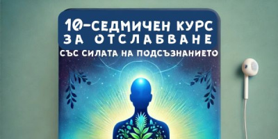 10-седмичен онлайн курс за отслабване със силата на подсъзнанието от днес - Медитации ОТСЛАБВАНЕ С ПОМОЩТА НА ПОДСЪЗНАНИЕТО - Онлайн курс самохипноза и ментални упражнения за справяне с наднорменото тегло и по-здравословен живот в 10 части