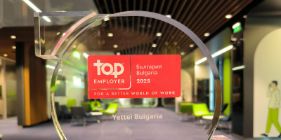 Yettel отново е Top Employer, с резултат над средния за телеком бранша в света